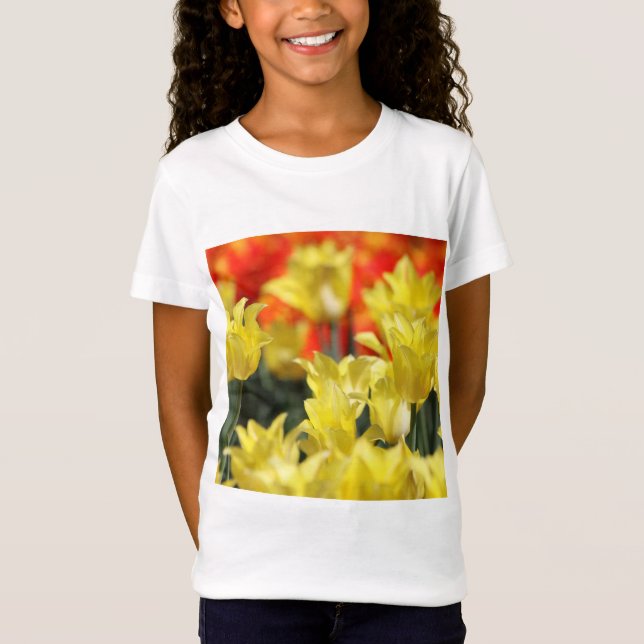 T-Shirt Flore tombée Été Glow (Devant)