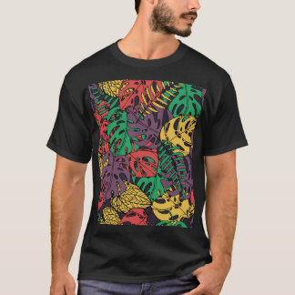 T-shirt Flore tropicale vintage : Fond d'écran Cool