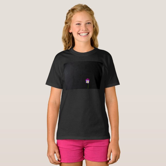 T-shirt Flore violette gccnm (Devant entier)