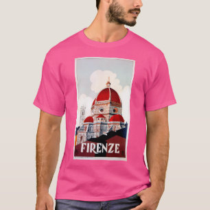 T-shirt Florence Firenze Années 1920 Italie Voyage Ad Duom
