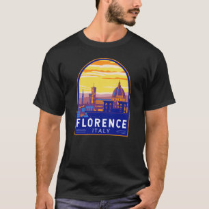 T-shirt Florence Italie Travel Art Vintage