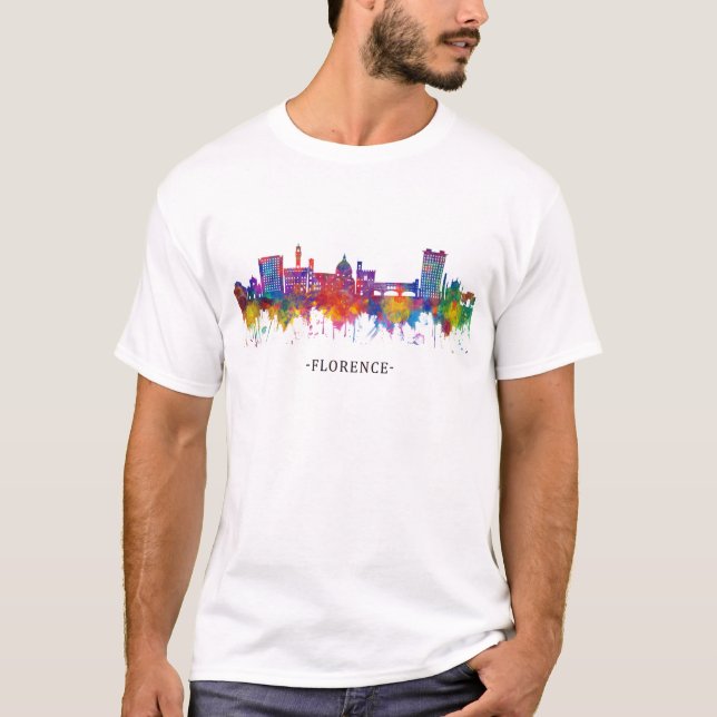T-shirt Florence Italy Skyline (Devant)