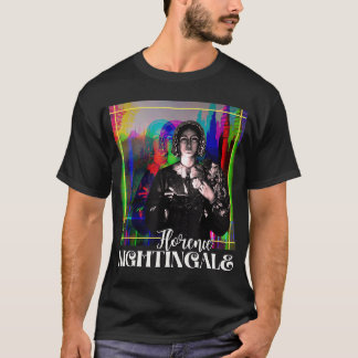 T-shirt Florence Nightingale Portrait Retro Super Glitchy