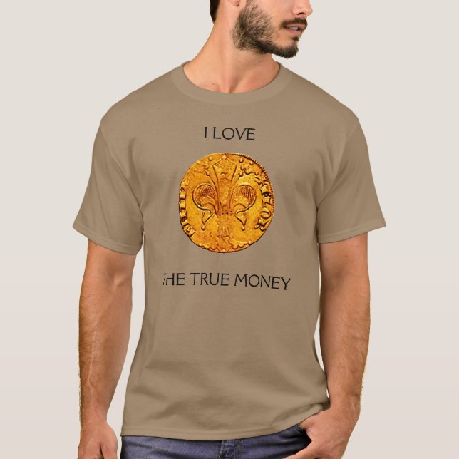 T-SHIRT FLORENTIN FORINT EN OR ANTIQUE (Devant)
