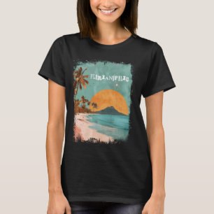 T-shirt Florianopolis Brésil Retro Beach Sunset Pa Vintage