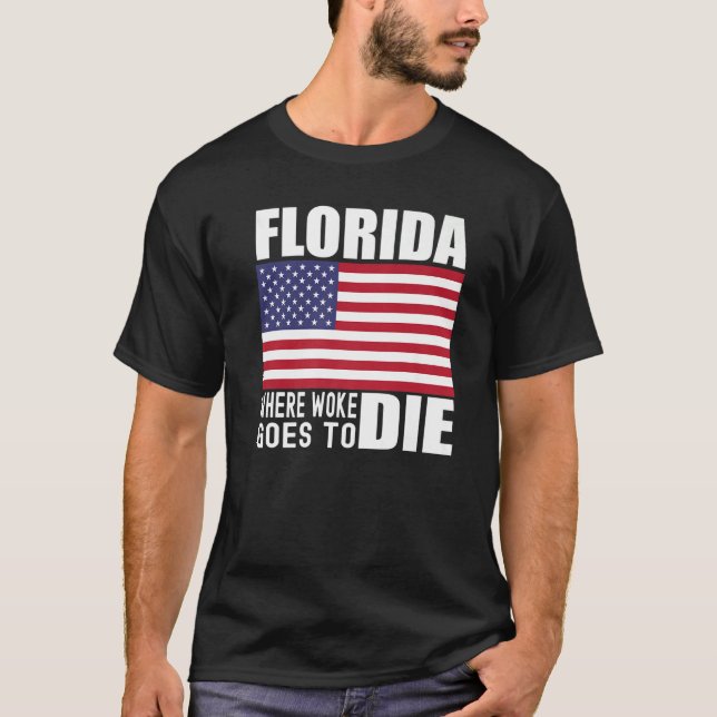 T-shirt Florida Anti Woke Anti Liberal Desantis is DeFutur (Devant)