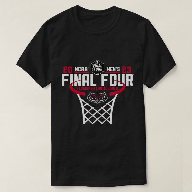 T-shirt Florida Atlantic Owls Final Four 2023 Basketball N (Design devant)