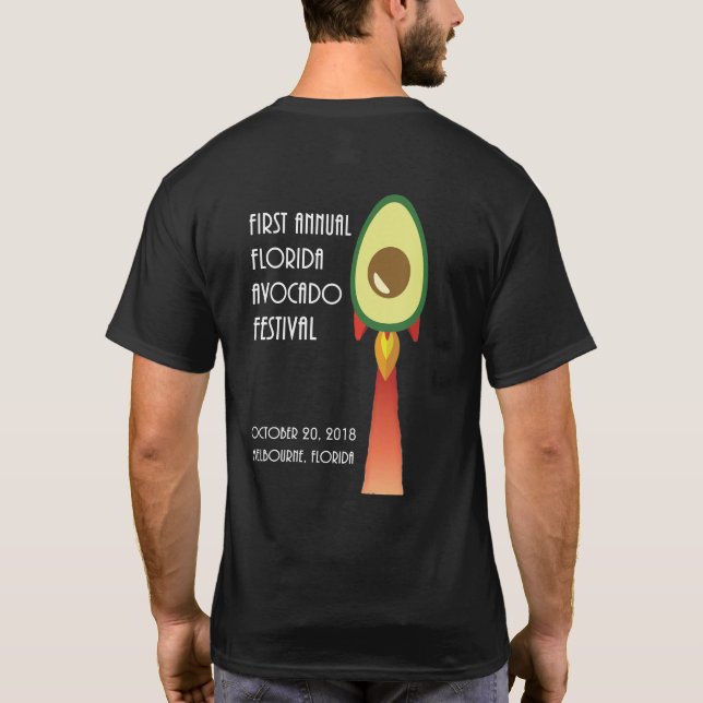 T-shirt Florida Avocado Poster Tee - shirt (Dos)