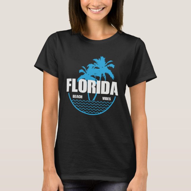 T-shirt Florida Beach Vibes USA America (Devant)
