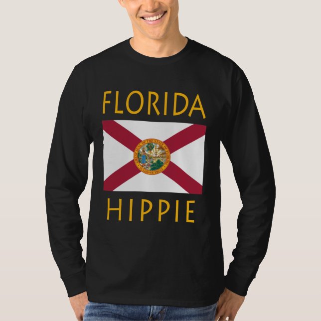 T-shirt Florida Flag Hippie (Devant)