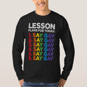 T-shirt Florida Gay Dit Gay Plans De Leçons Pour Aujourd'H