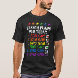 T-shirt Florida Gay Dit Gay Plans De Leçons Pour Aujourd'H