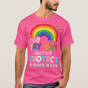 T-shirt Florida Gay Je dirai Gay et je protégerai Tran