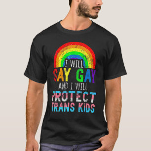 T-shirt Florida Gay Je Dirai Gay Et Je Protégerai Tran