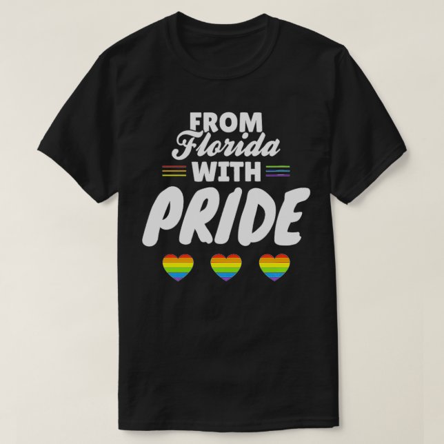 T-shirt Florida Gay Pride  (Design devant)