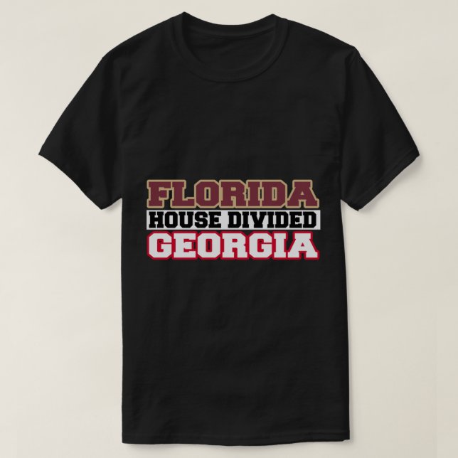T-shirt Florida House divisée Géorgie (Design devant)