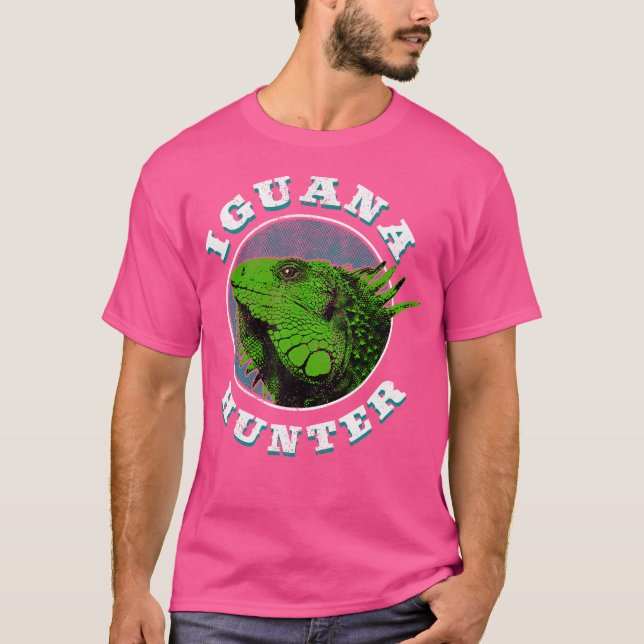 T-shirt Florida Iguana Hunter Funny (Devant)
