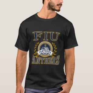 T-shirt Florida International Golden Panthers Laurels Blac