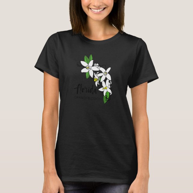 T-shirt Florida Orange Blossom Flower (Devant)