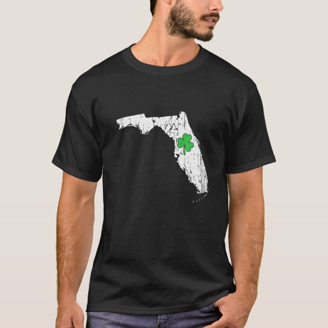 T-shirt Florida State St Patrick S Day Floride Green Shamr (Devant)