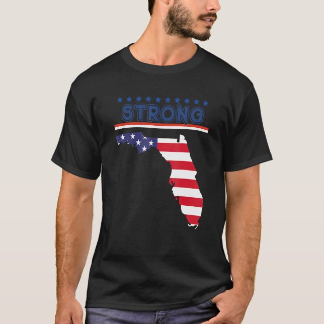 T-shirt Florida Strong Support Men & Women Apparel (Devant)