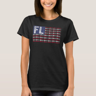 T-shirt Floride Accueil État Drapeau américain Patriotique