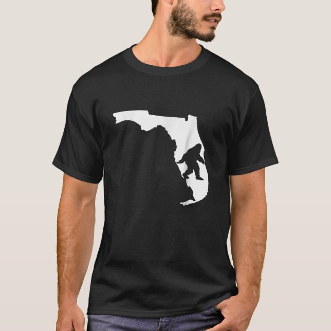 T-shirt Floride Bigfoot State Map Skunk Ape Sasquatch (Devant)