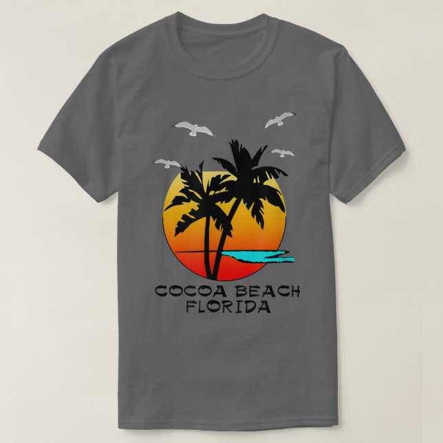 T-SHIRT FLORIDE DE PLAGE DE CACAO, DESTINATION (Design devant)