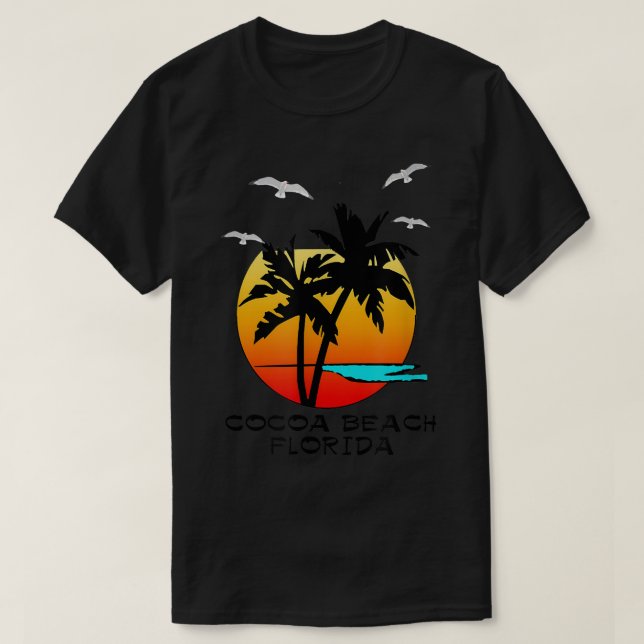 T-SHIRT FLORIDE DE PLAGE DE CACAO, DESTINATION  (Design devant)