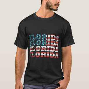 T-shirt Floride Floride Drapeau Américain