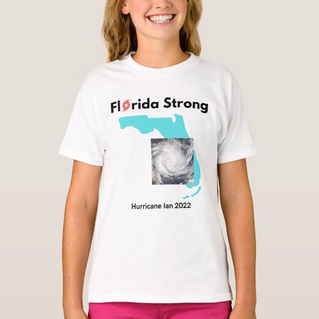 T-shirt Floride fort ouragan Ian 2022 Survivant (Devant)