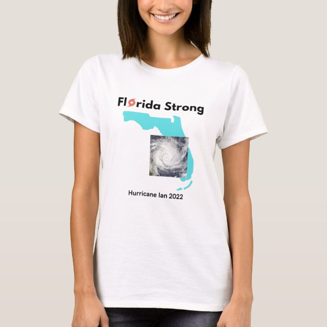 T-shirt Floride fort ouragan Ian 2022 Survivant (Devant)