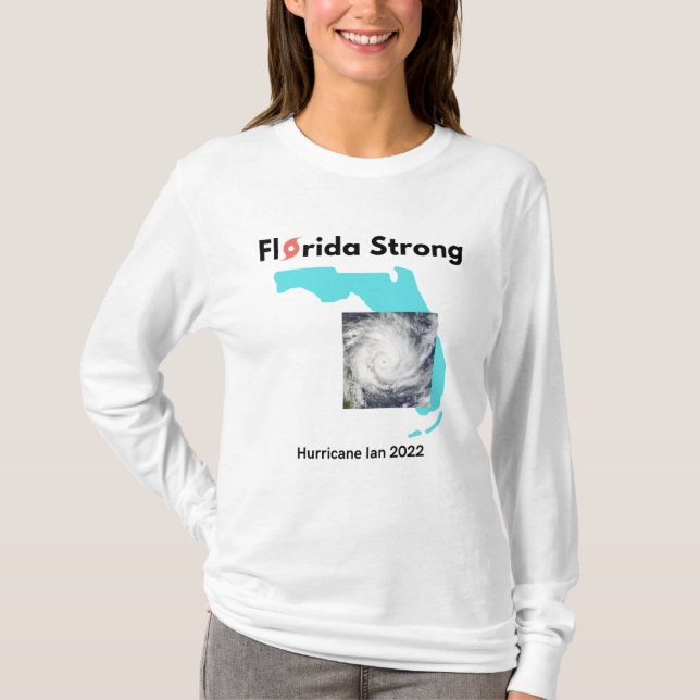 T-shirt Floride fort ouragan Ian 2022 Survivant (Devant)