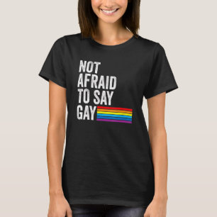 T-shirt Floride Gay N'A Pas Peur De Dire Gay Lgbtq Droits 