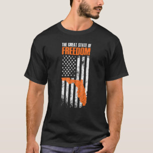 T-shirt Floride Grand État de liberté Drapeau américain
