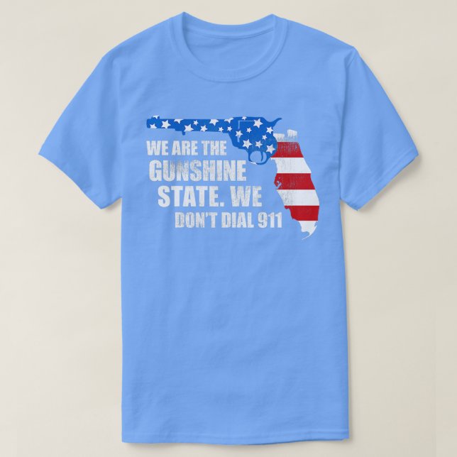 T-shirt Floride Gunshine State FL Gun Propriétaires cadeau (Design devant)