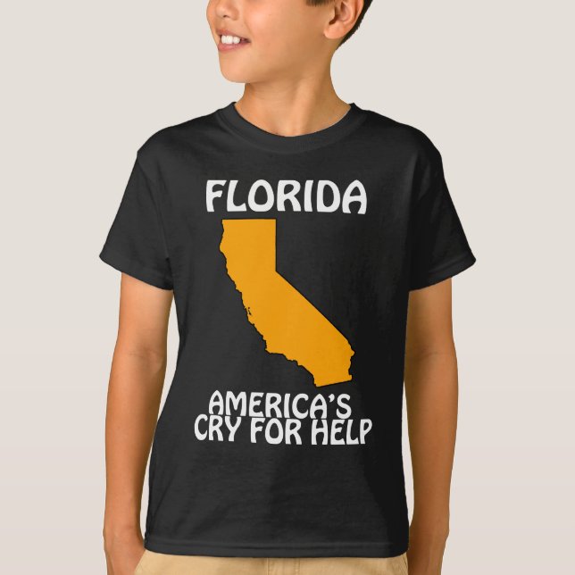 T-shirt Floride - L'appel à l'aide de l'Amérique (Devant)