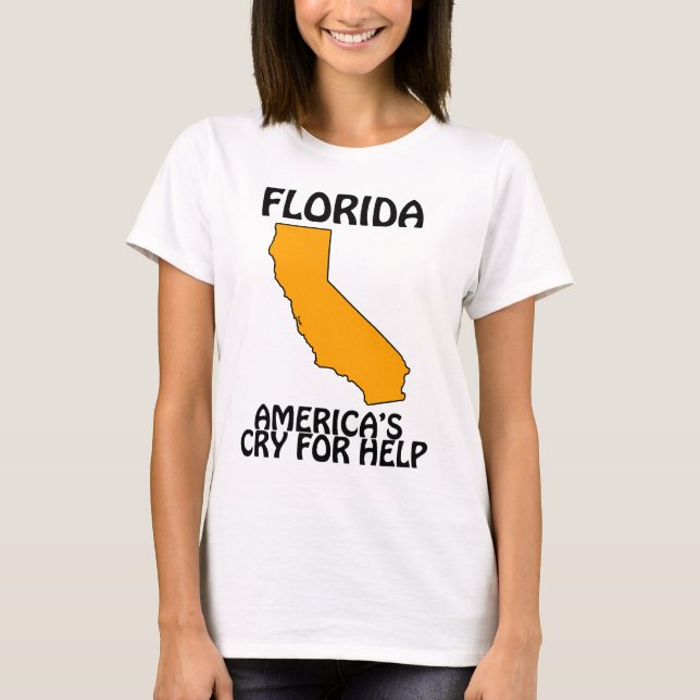 T-shirt Floride - L'appel à l'aide de l'Amérique (Devant)