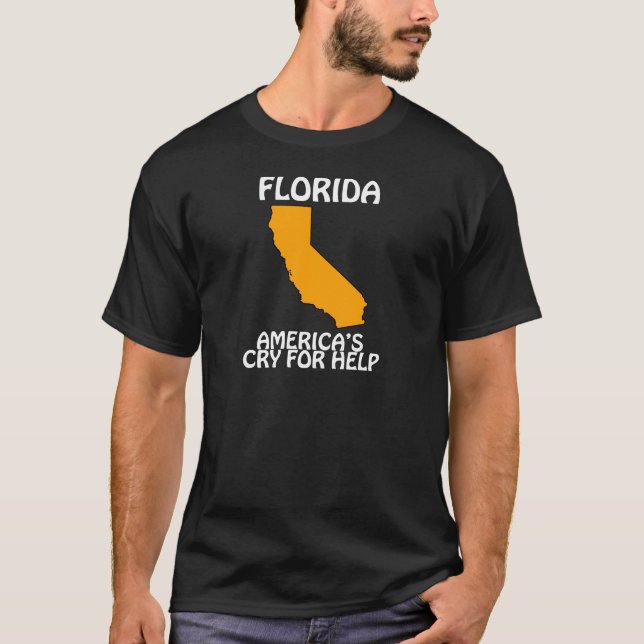 T-shirt Floride - L'appel à l'aide de l'Amérique (Devant)
