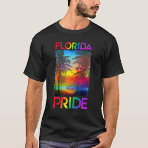 T-shirt Floride Lgbt Gay pride État Rainbow Drapeau Lgbtq
