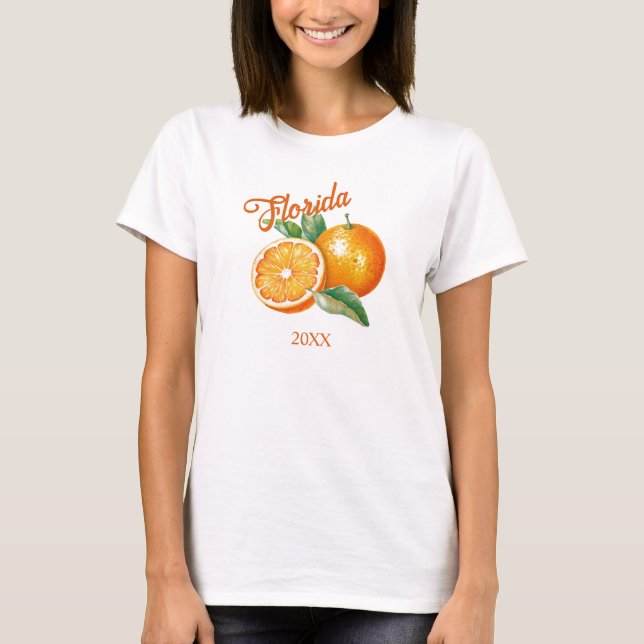 T-shirt Floride Orange personnalisé (Devant)