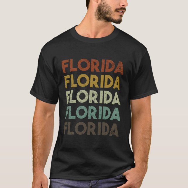 T-shirt Floride rétro (Devant)