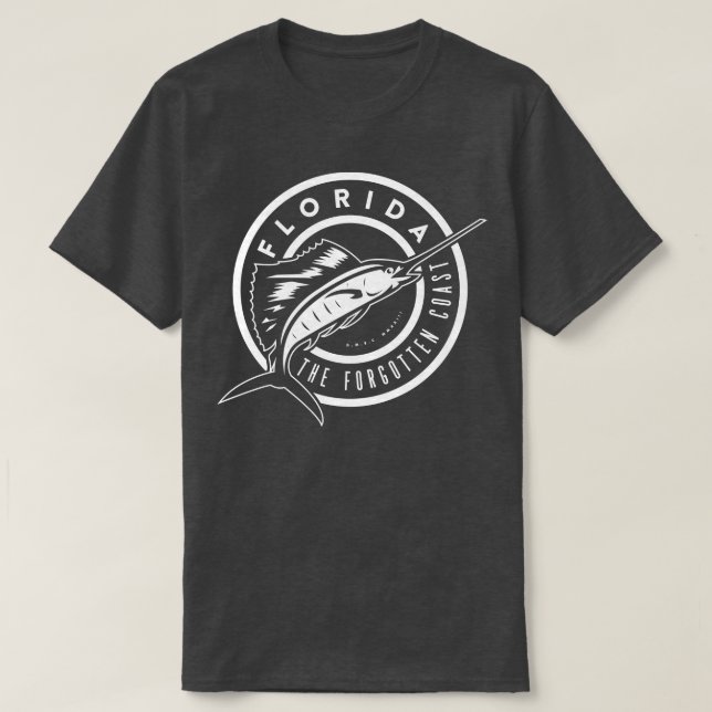 T-shirt Floride Sailfish La Côte Oubliée Blanc (Design devant)