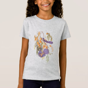 T-Shirt Floride Scrub Jay Audubon Birds sur Orange Tree