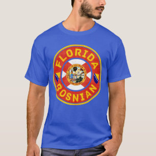 T-shirt Floride Sleeve court américain bosniaque Tee