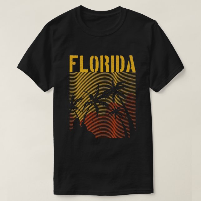T-shirt Floride State FL Tropical Summer Vacances Floride (Design devant)