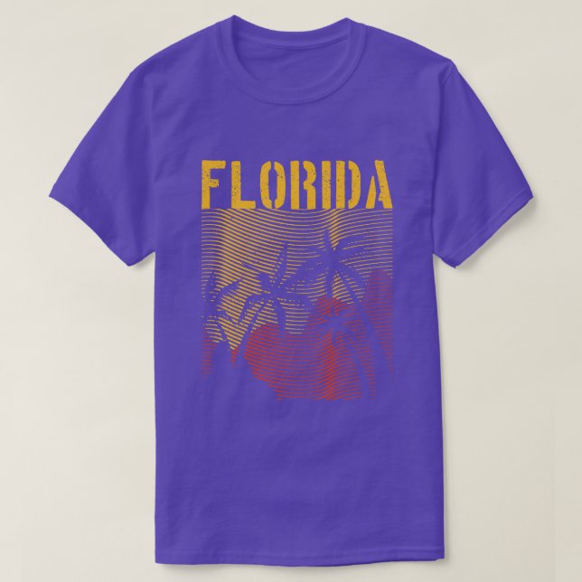 T-shirt Floride State FL Tropical Summer Vacances Floride (Design devant)