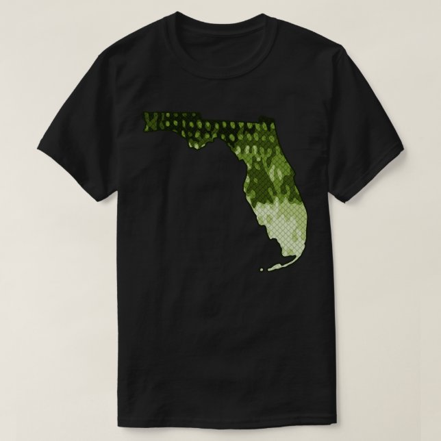 T-shirt Floride State Map Basse Pêche à grande bouche Bass (Design devant)