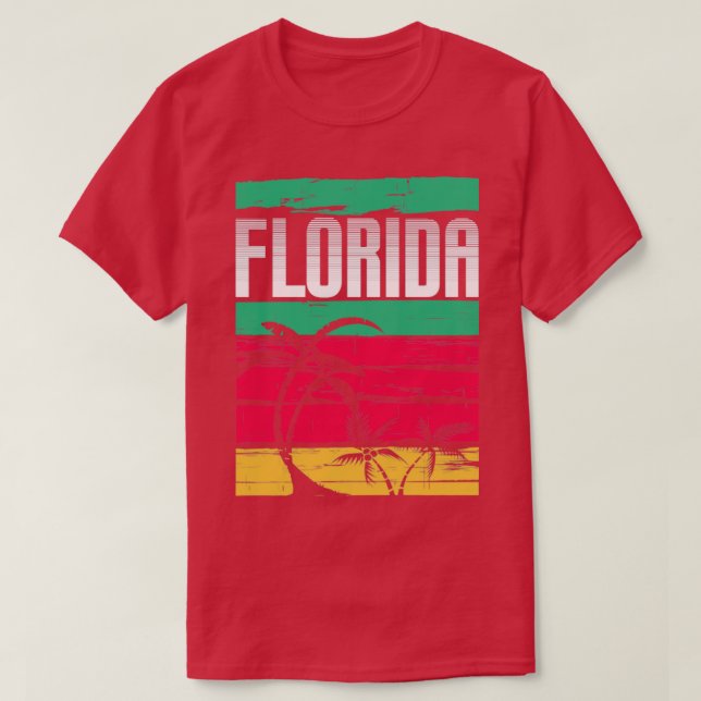 T-shirt Floride State Summer Vacances Tropical FL Floride (Design devant)