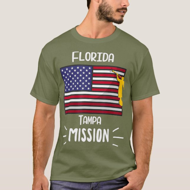 T-shirt Floride Tampa Mormon LDS Mission Missionnaire Don (Devant)